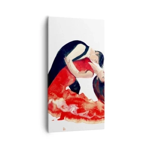 Schilderen op canvas - Tango - een sensuele golf - 55x100 cm