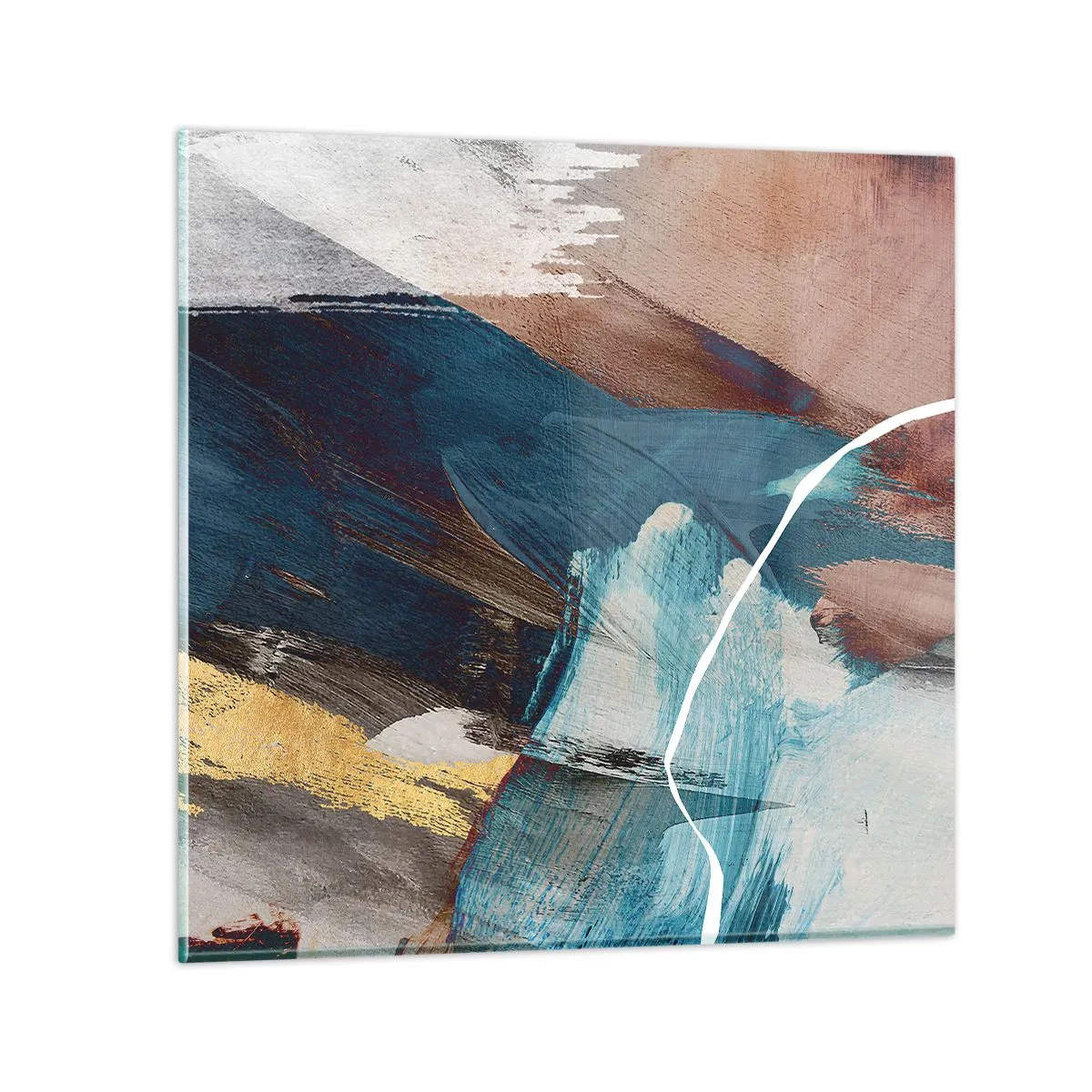 Schilderen op glas - Met panache en energie - 70x70 cm