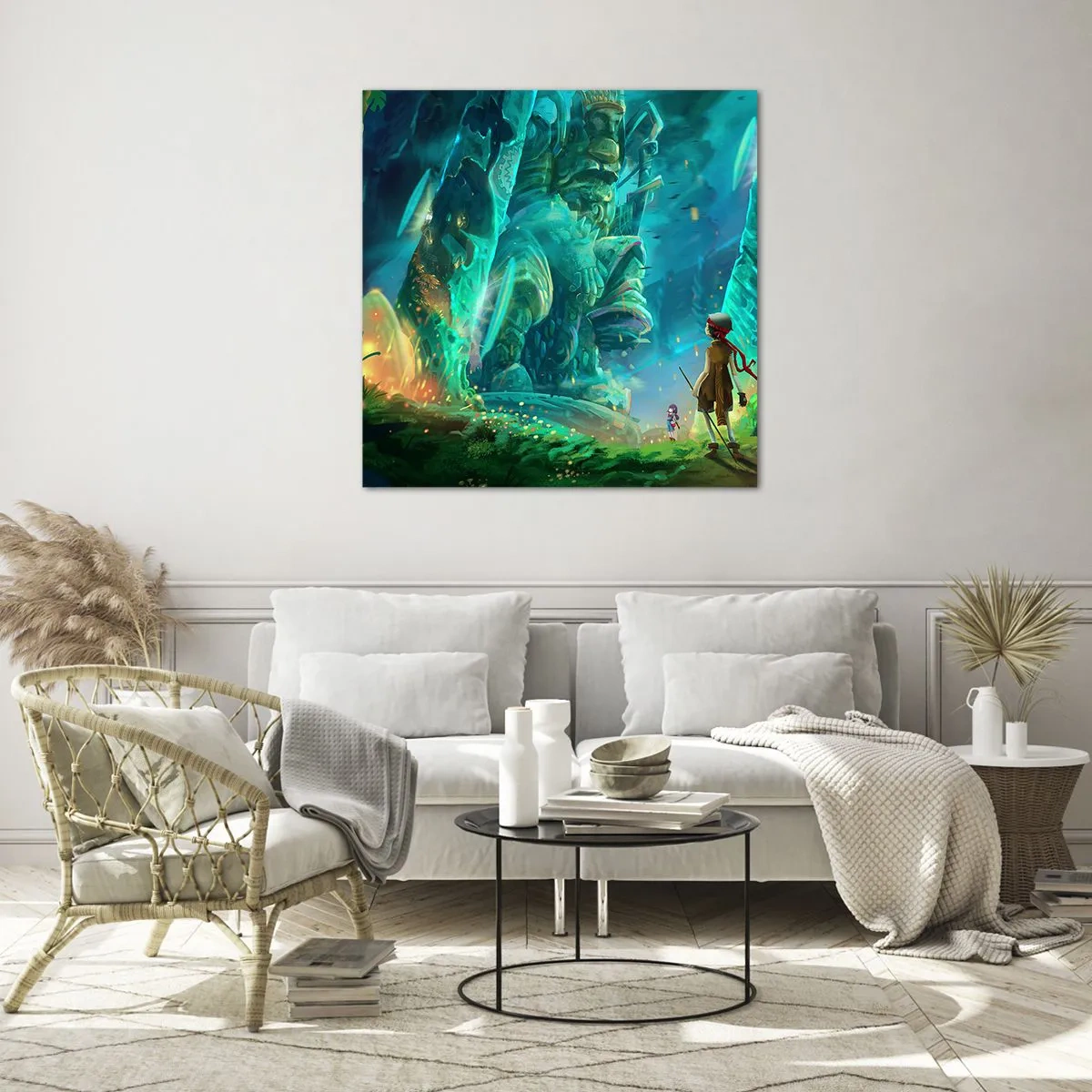 Schilderen op glas - Uit het grote Sprookjesboek - 30x30 cm