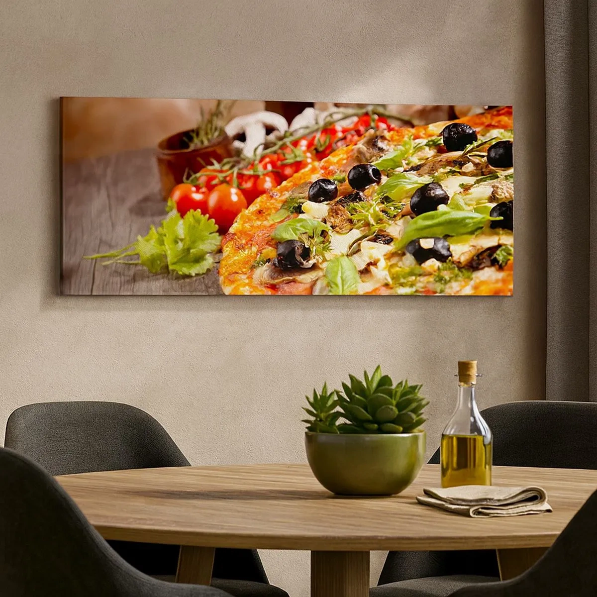 Schilderen op canvas - Van de tellurische ingrediënten - 100x40 cm