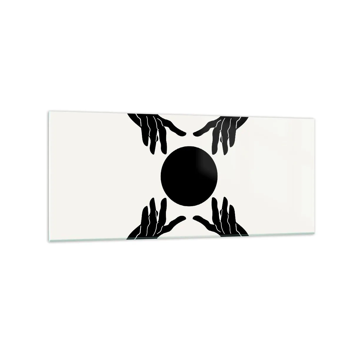 Schilderen op glas - Geheim teken - 120x50 cm
