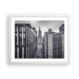 Poster in een witte lijst - Warschau vallei - 50x40 cm