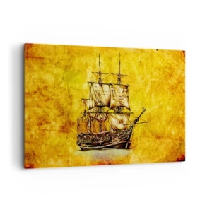 Schilderen op canvas - Richting Tortuga! - 120x80 cm