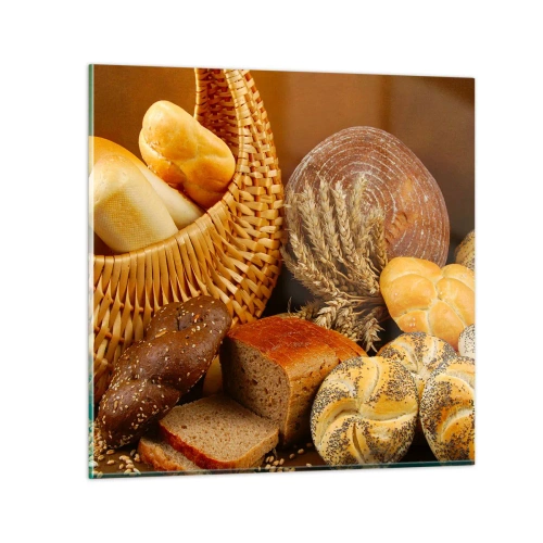 Schilderen op glas - We kwamen er weer mee weg - 70x70 cm
