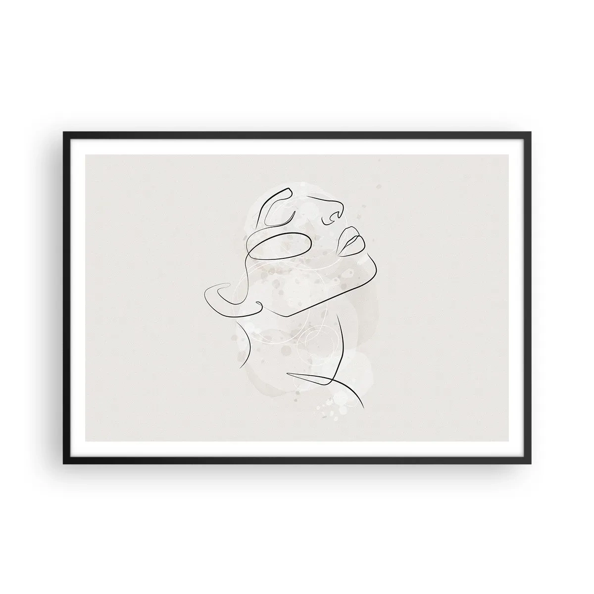 Poster in een zwarte lijst - De omtrek van een droom - 100x70 cm