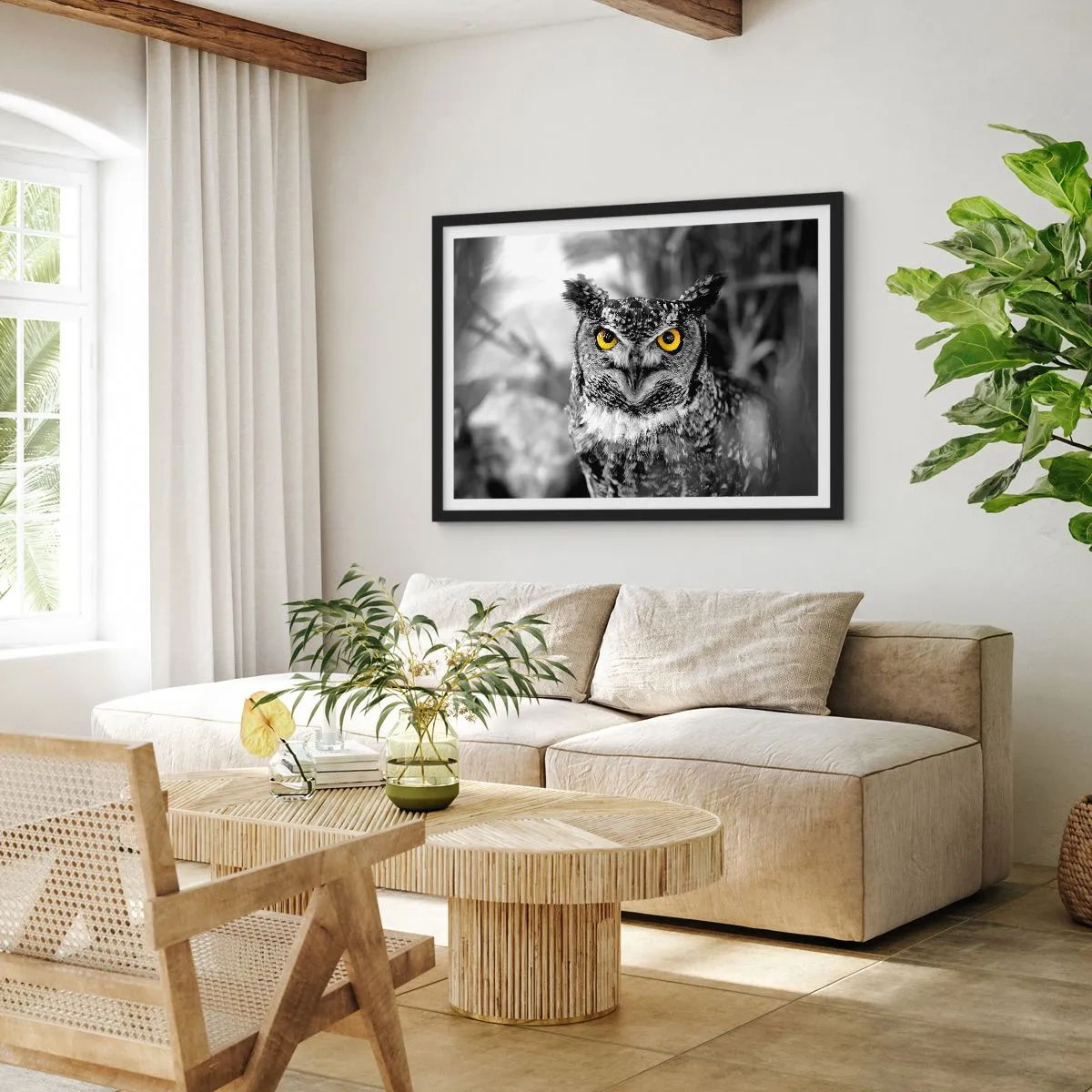 Poster in een zwarte lijst - Niets zal zich verbergen - 100x70 cm