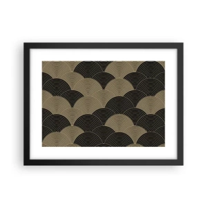 Poster in een zwarte lijst - Eenheid in veelheid - 40x30 cm