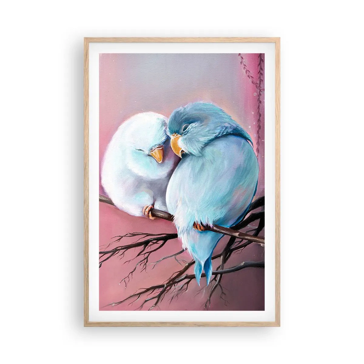 Een poster in een licht eiken lijst - Wat kan ik hier toevoegen? ... - 61x91 cm