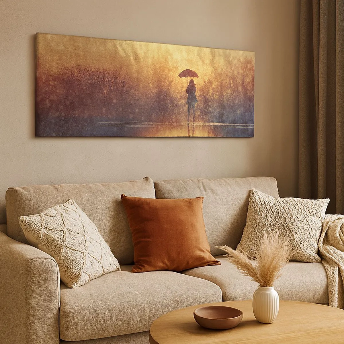 Schilderen op canvas - Ik voel dat iemand naar me kijkt - 100x40 cm