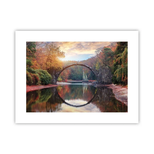 Poster - Aan de andere kant van de spiegel - 40x30 cm