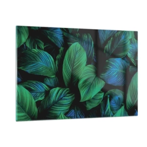 Schilderen op glas - In de groene menigte - 120x80 cm