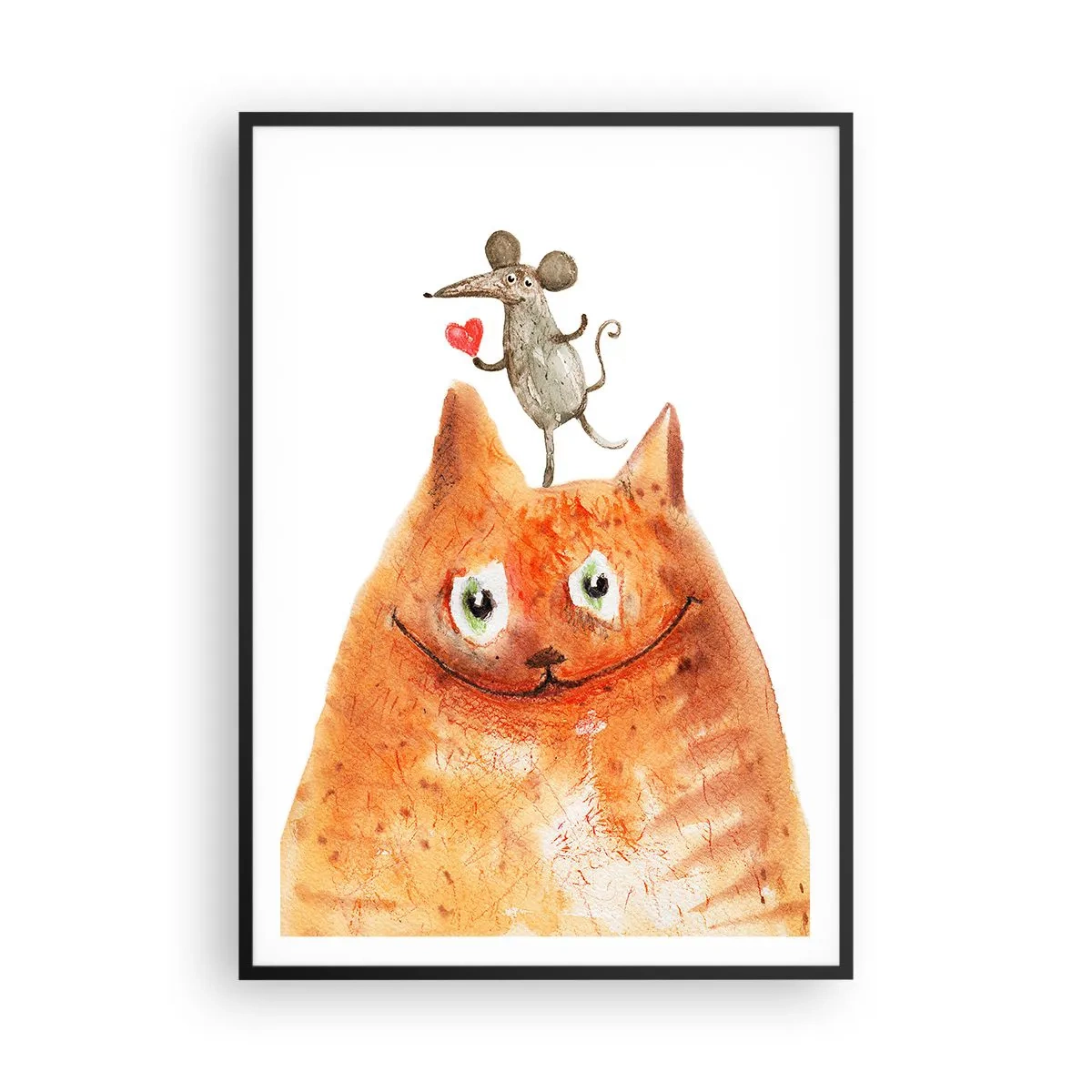 Poster in een zwarte lijst - De paradoxen van de liefde - 70x100 cm