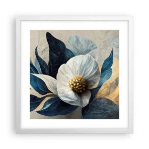 Poster in een witte lijst - Hij heeft een hart van goud - 40x40 cm