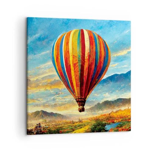 Schilderen op canvas - In stilte zie je meer - 50x50 cm