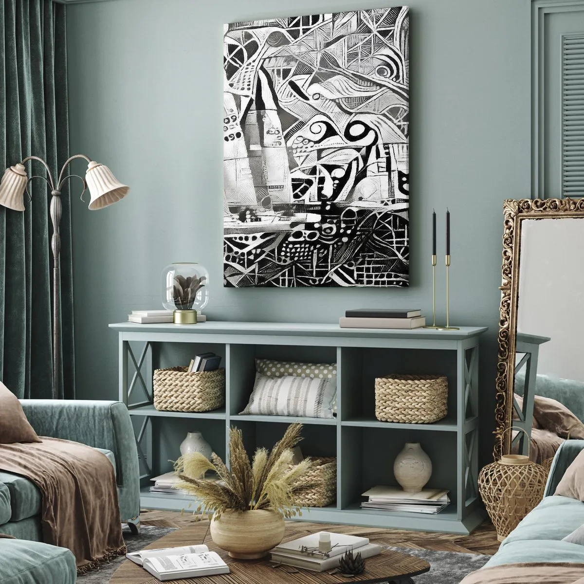Schilderen op canvas - Tussen de golven - 50x70 cm