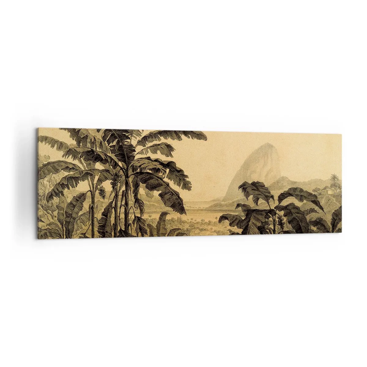 Schilderen op canvas - in een koloniaal klimaat - 160x50 cm