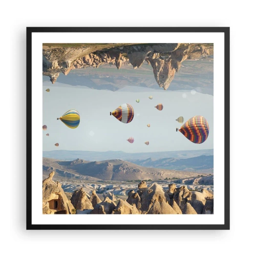 Poster in een zwarte lijst - Alles is hier mogelijk - 60x60 cm