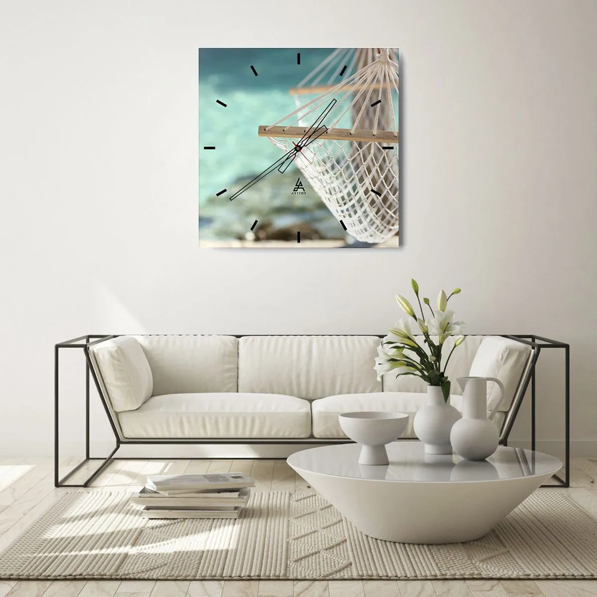 Wandklok - Klok - Tijd om te ontspannen - 30x30 cm