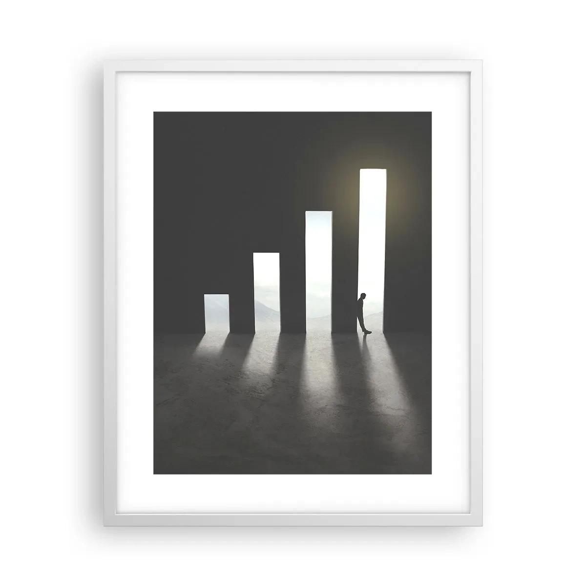 Poster in een witte lijst - Succes - impressie - 40x50 cm