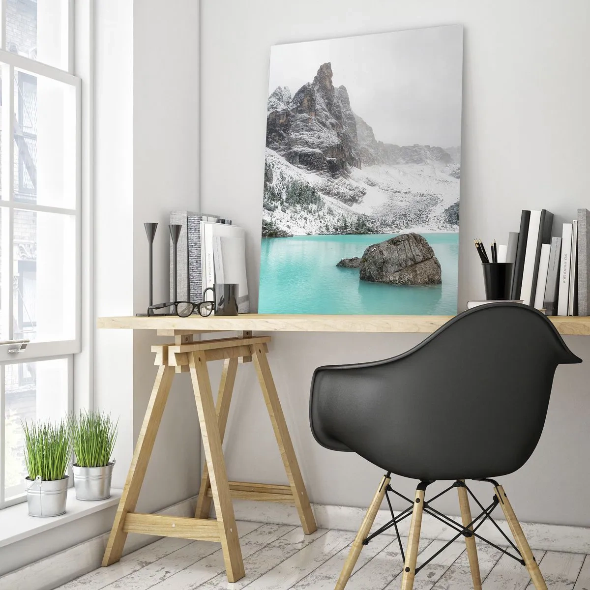 Schilderen op glas - Bewakend - 50x70 cm