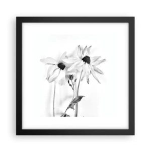 Poster in een zwarte lijst - Niemand wil alleen zijn - 30x30 cm