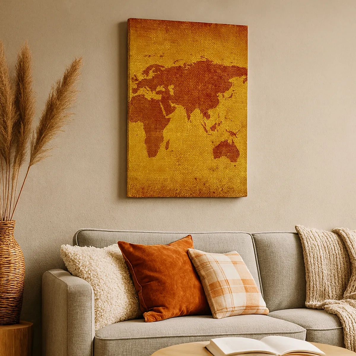 Schilderen op canvas - Een uitnodiging om op reis te gaan - 50x70 cm