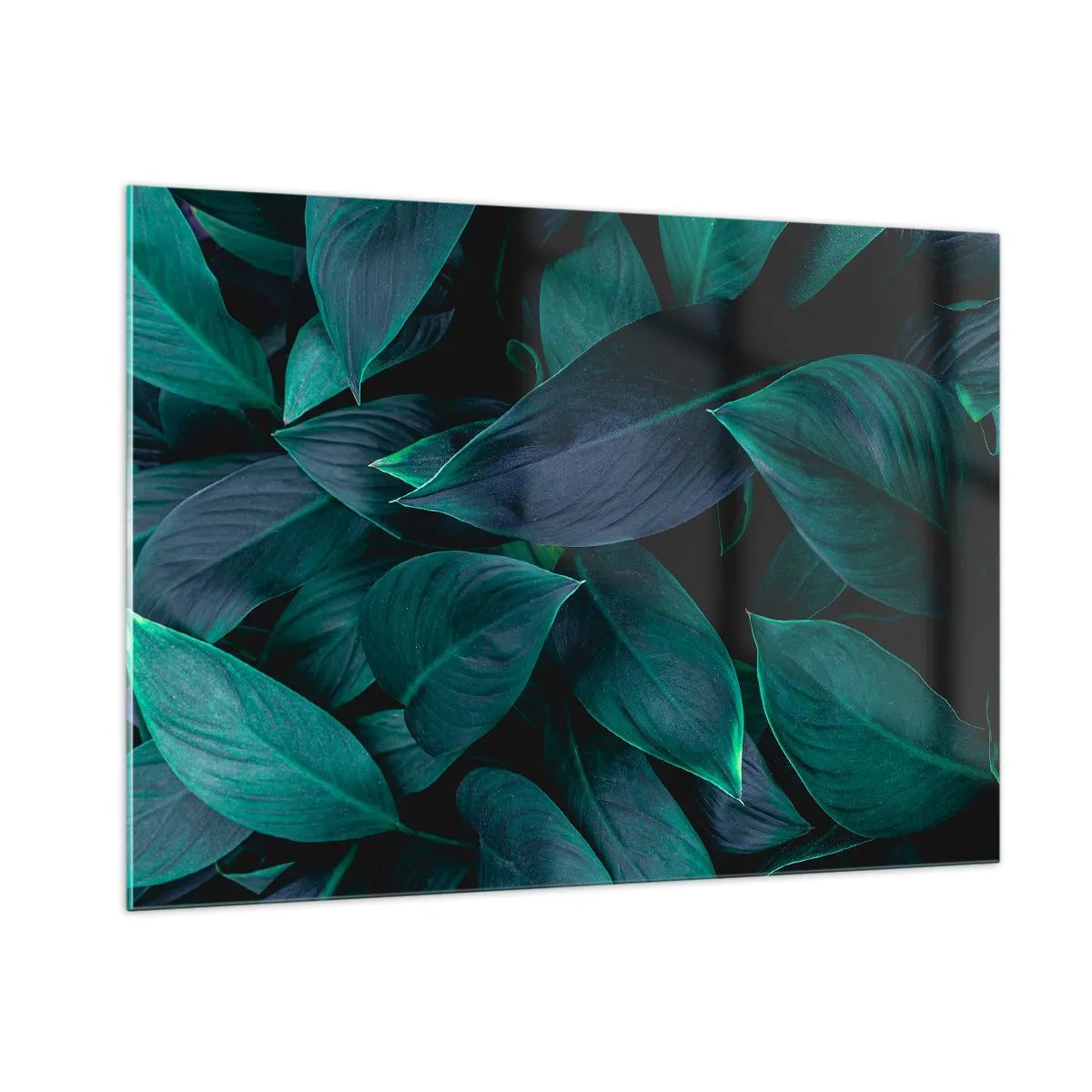 Schilderen op glas - Groen op zichzelf - 100x70 cm