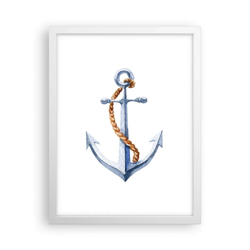 Poster in een witte lijst - Ahoi avontuur! - 30x40 cm