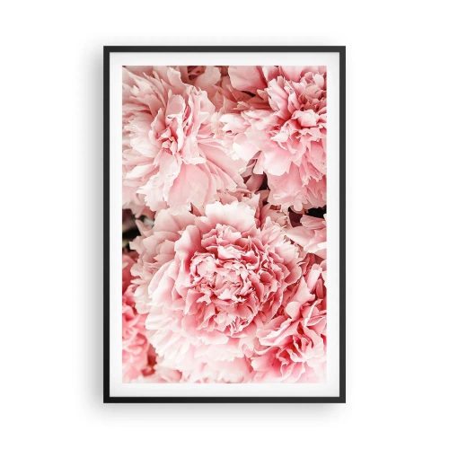 Poster in een zwarte lijst - Roze droom - 61x91 cm