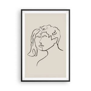 Poster in een zwarte lijst - En er ontstond eenheid - 61x91 cm