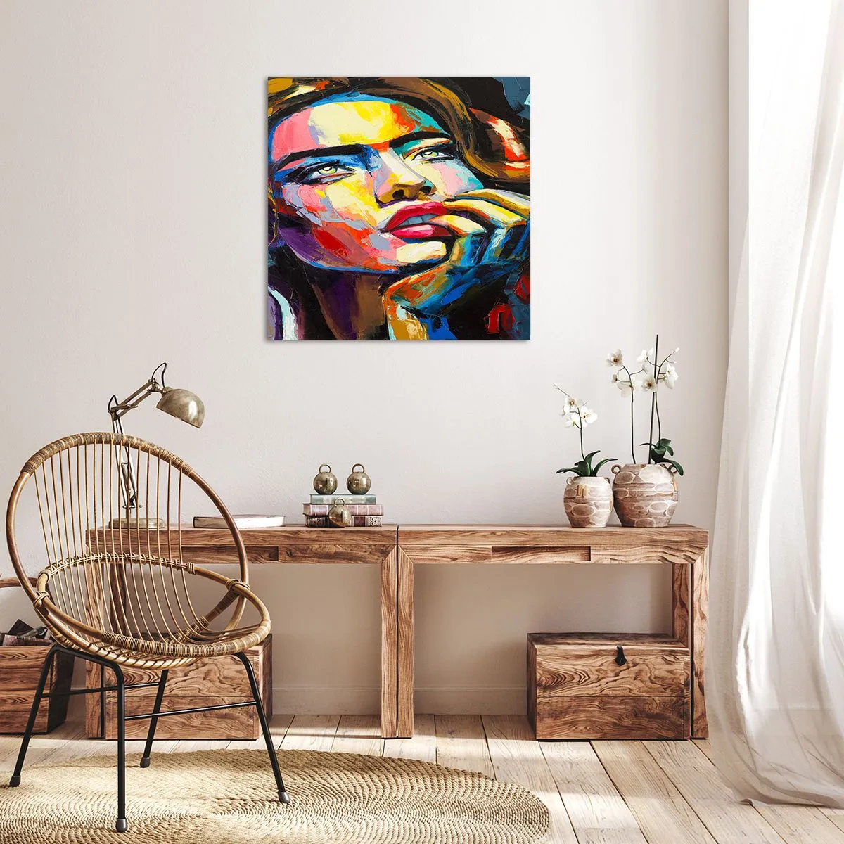 Schilderen op canvas - Dromen vliegen in de lucht als vogels - 60x60 cm