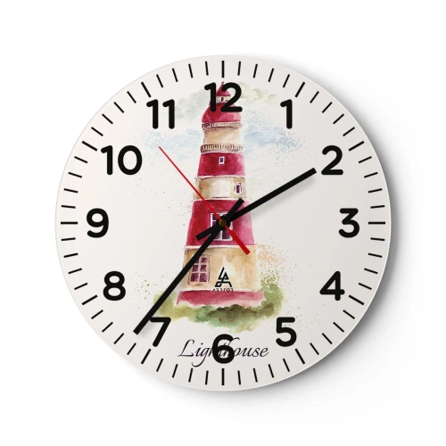 Wandklok - Klok - Er is altijd goed weer in de buurt - 30x30 cm