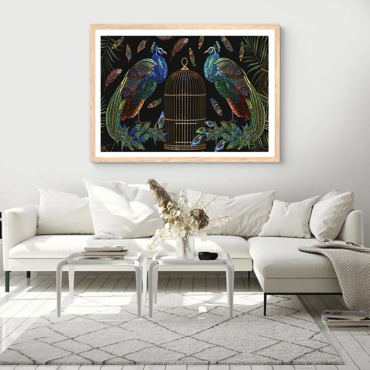 Een poster in een licht eiken lijst - In koninklijke gewaden - 50x40 cm
