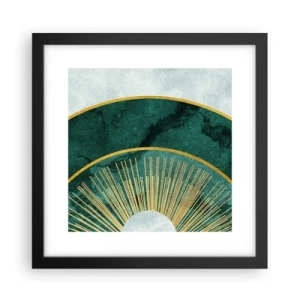 Poster in een zwarte lijst - Een ander zonnestelsel - 30x30 cm