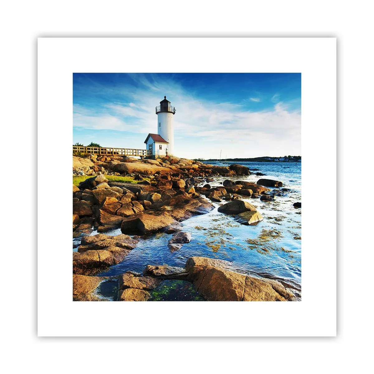 Poster - Kom blij terug, ik wacht - 30x30 cm