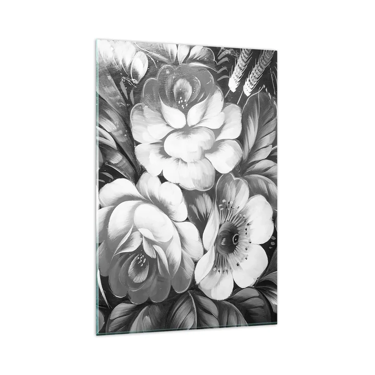 Schilderen op glas - Zelfs in grijs mooi - 80x120 cm