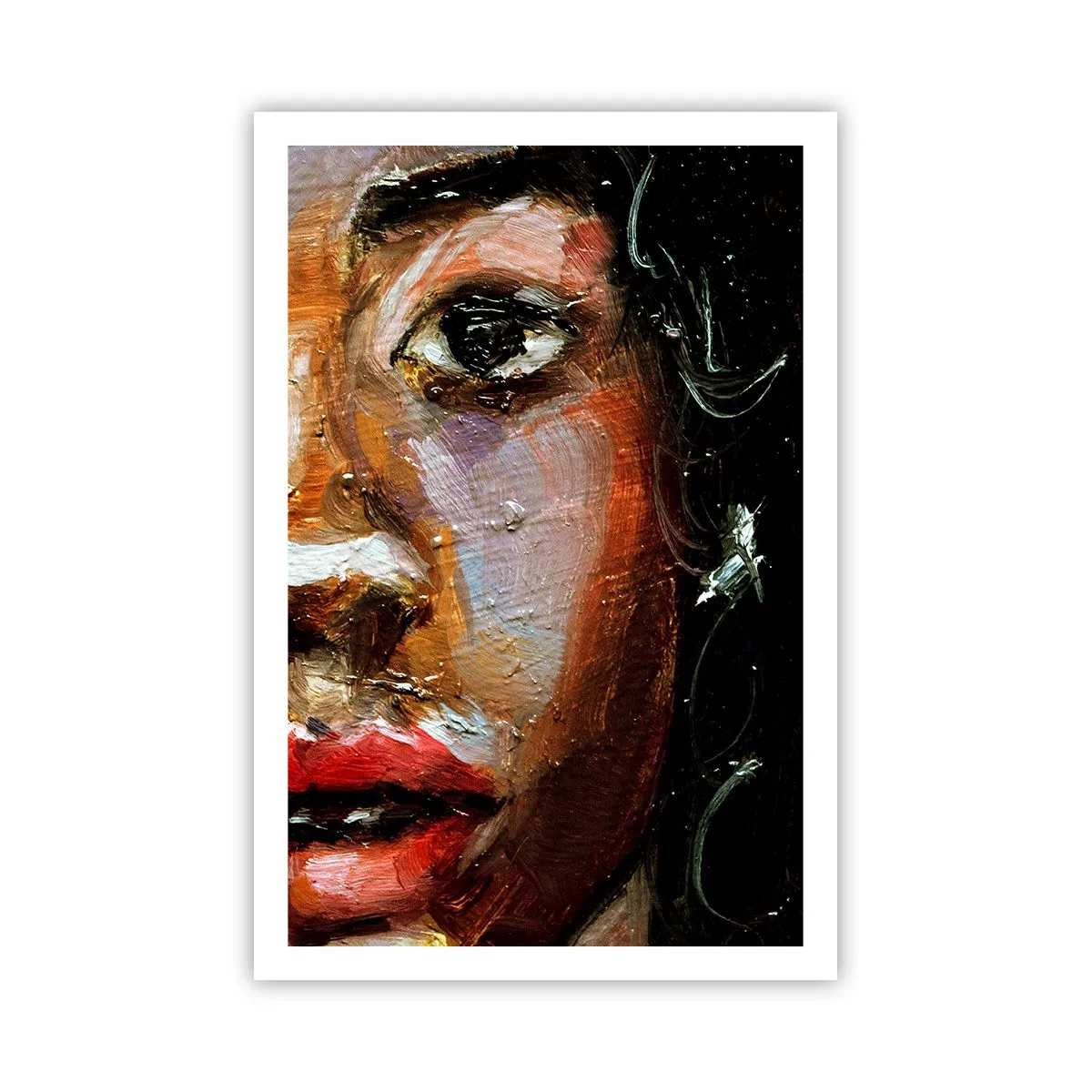 Poster - Zwart en gloed - 61x91 cm
