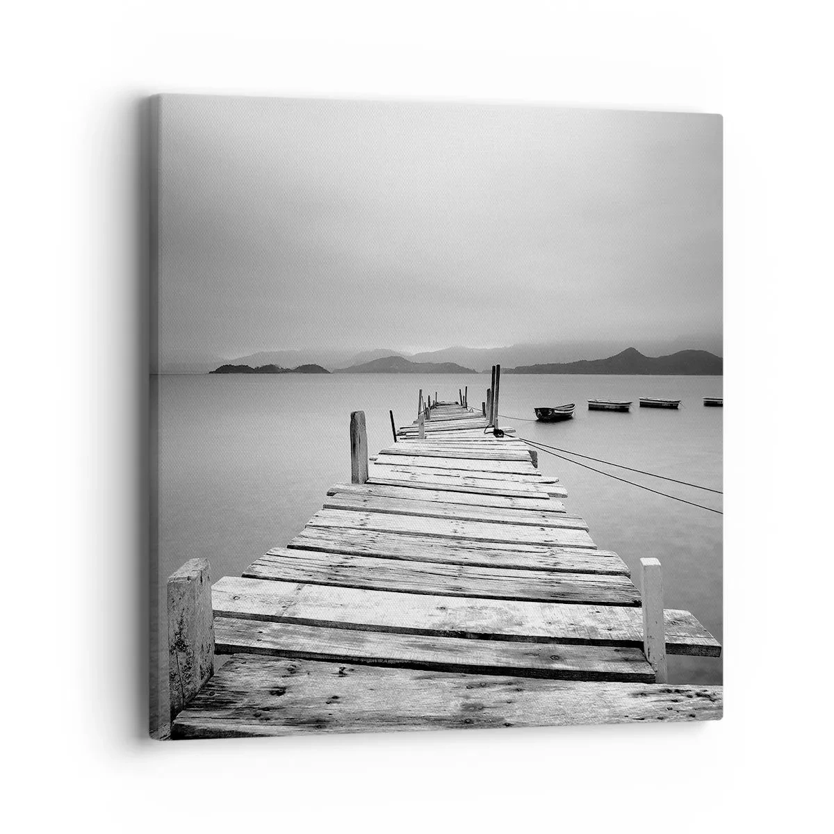 Schilderen op canvas - Achter bergen en zeeën - 40x40 cm