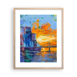 Een poster in een licht eiken lijst - Cultuur en natuur - 40x50 cm