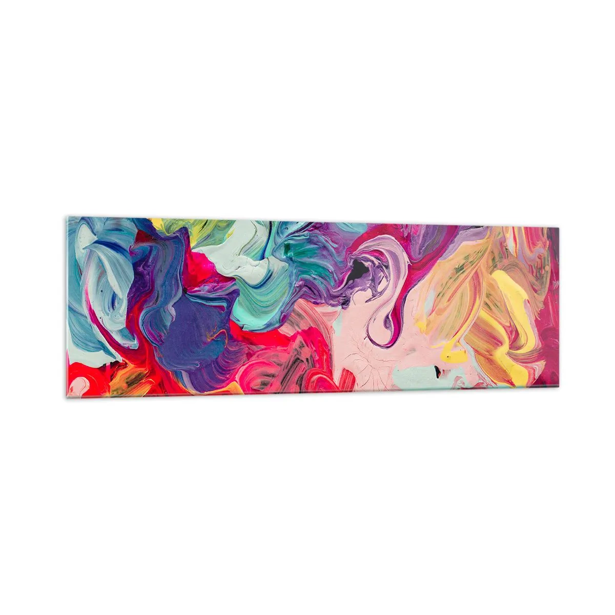 Schilderen op glas - De geboorte van kleuren - 160x50 cm