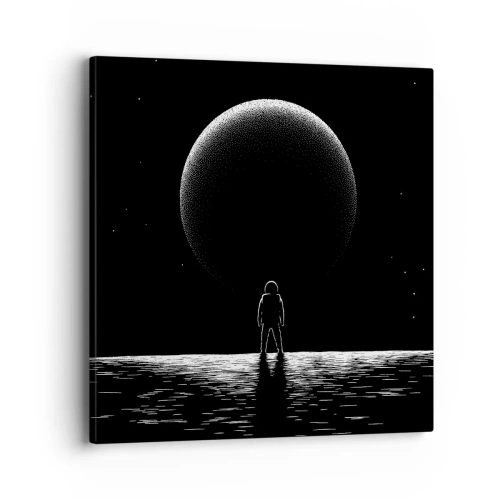 Schilderen op canvas - Oog in oog - 40x40 cm
