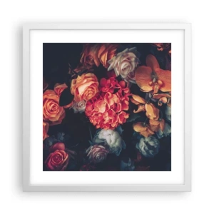 Poster in een witte lijst - Zoals bij de Hollandse meesters - 40x40 cm