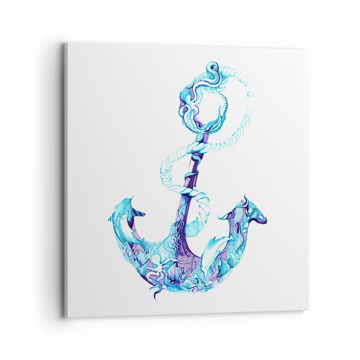 Schilderen op canvas - De vertrouweling van de geheimen van de zee - 70x70 cm