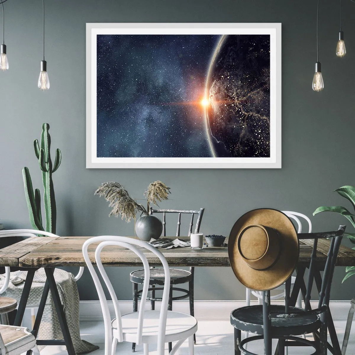 Poster in een witte lijst - In een nieuw perspectief - 40x30 cm