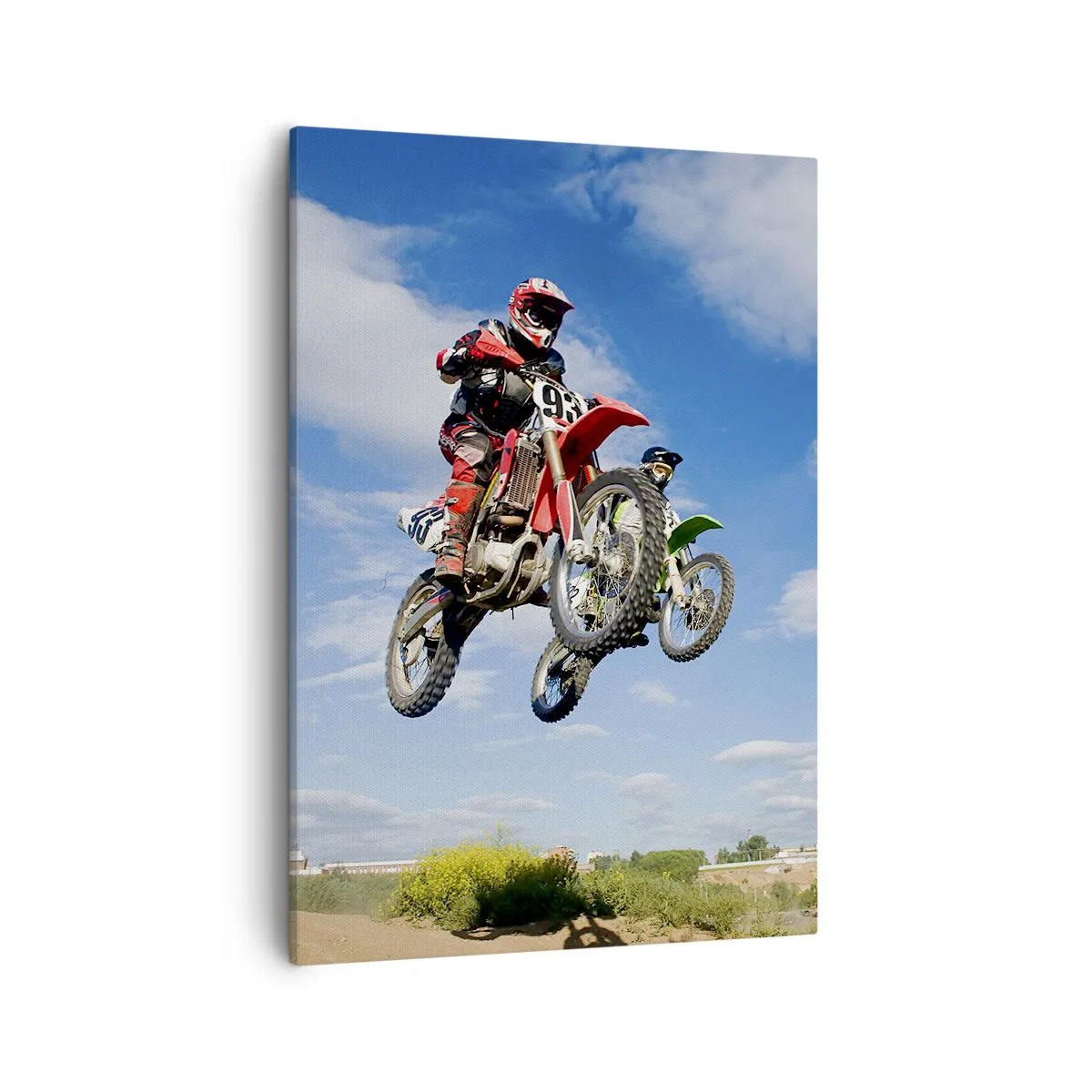 Schilderen op canvas - Luchtsprong - 50x70 cm