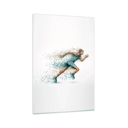 Schilderen op glas - Het leven is een vlucht - 70x100 cm