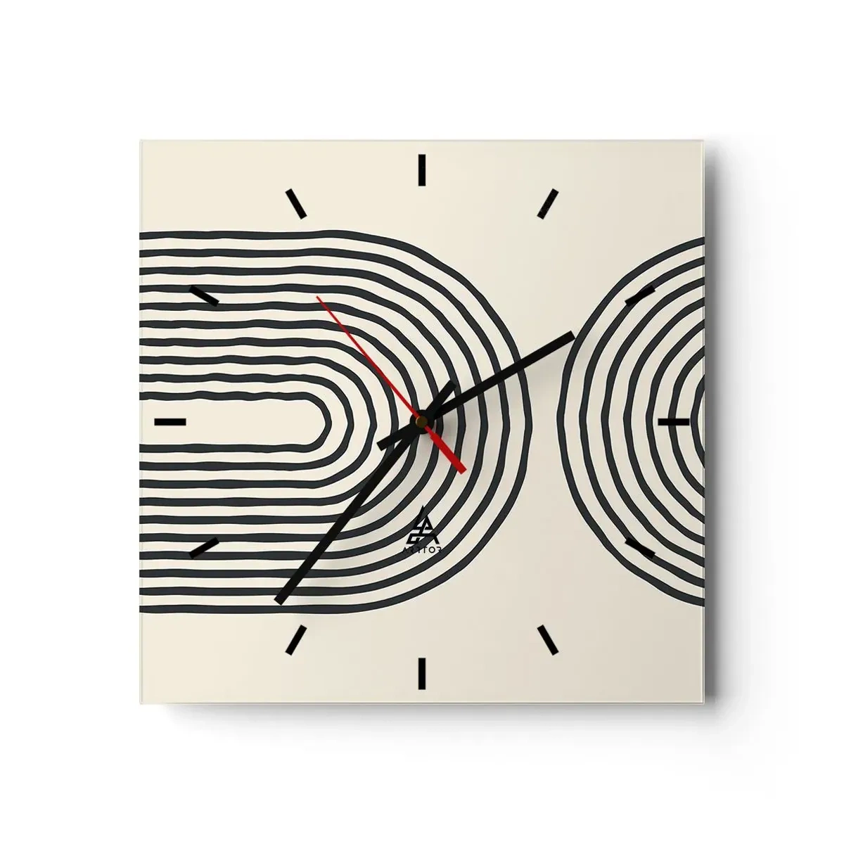 Wandklok - Klok - In een ogenblik ... - 30x30 cm