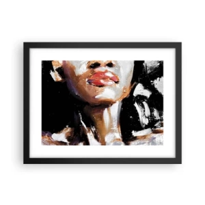 Poster in een zwarte lijst - Trots zonder vooroordelen - 40x30 cm