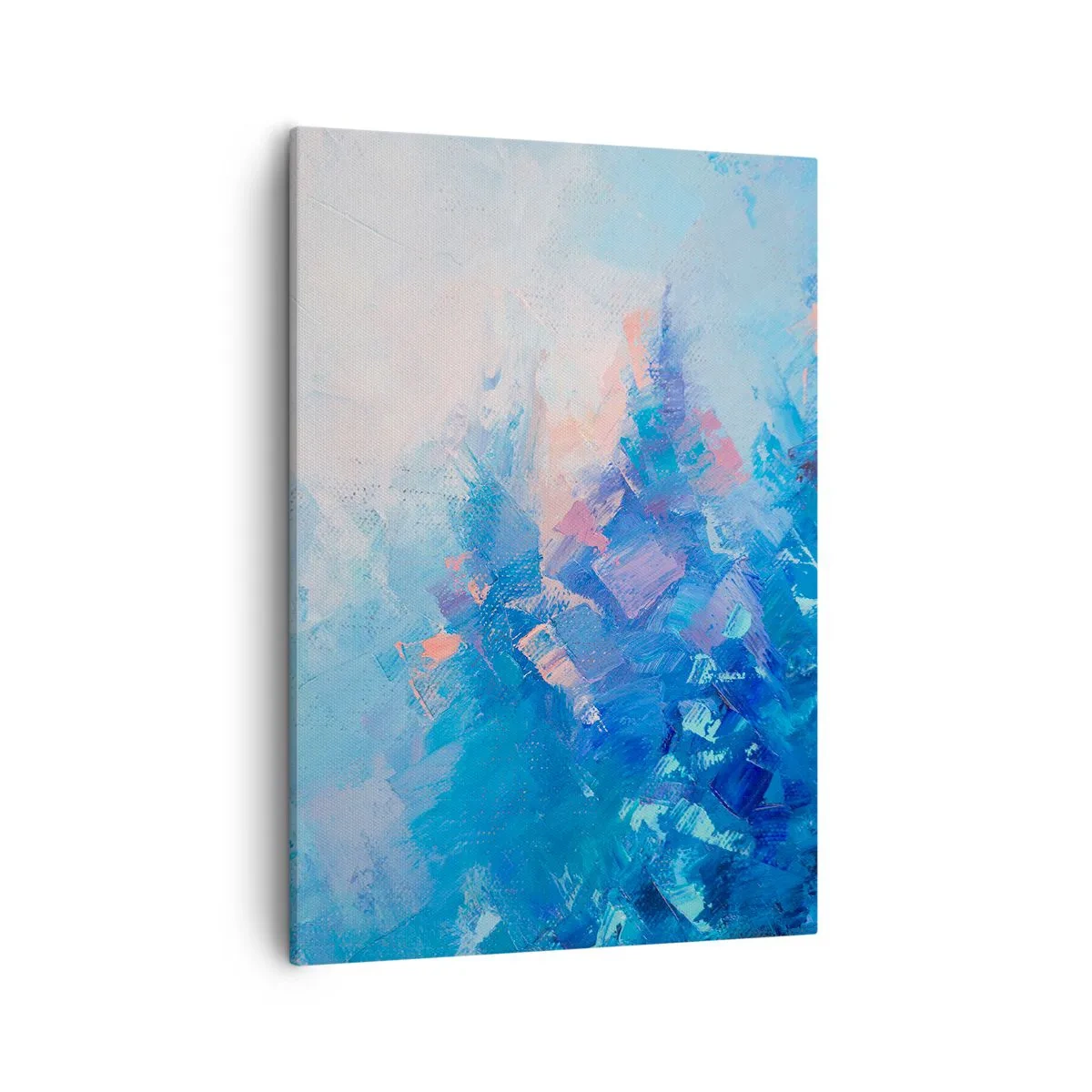 Schilderen op canvas - Winter abstractie - 50x70 cm