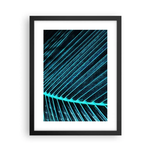 Poster in een zwarte lijst - Groene textuur - 30x40 cm